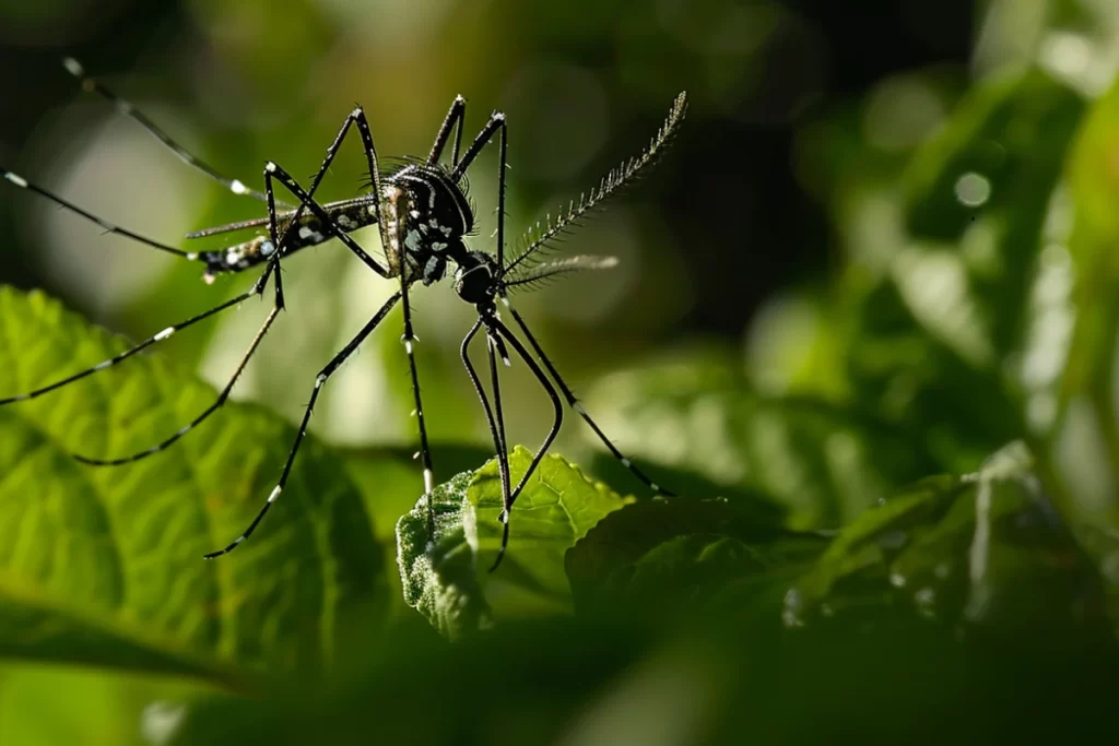 Aedes aegypti nas begonias